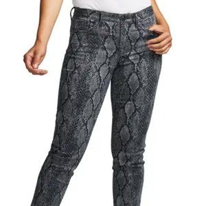 Curves 360 by NYDJ Snake Print Slim Straight Jeans (Diamondback) SIZE 4